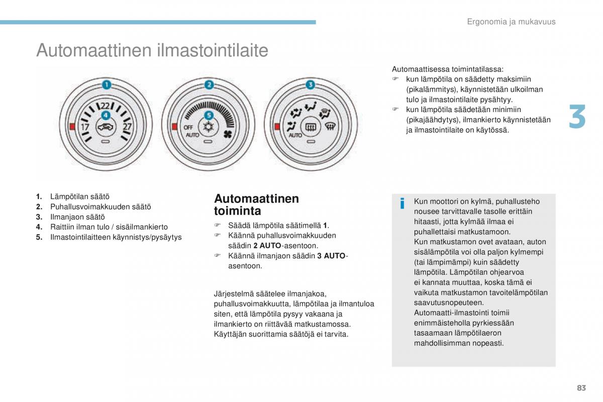 Peugeot 4008 omistajan kasikirja / page 85