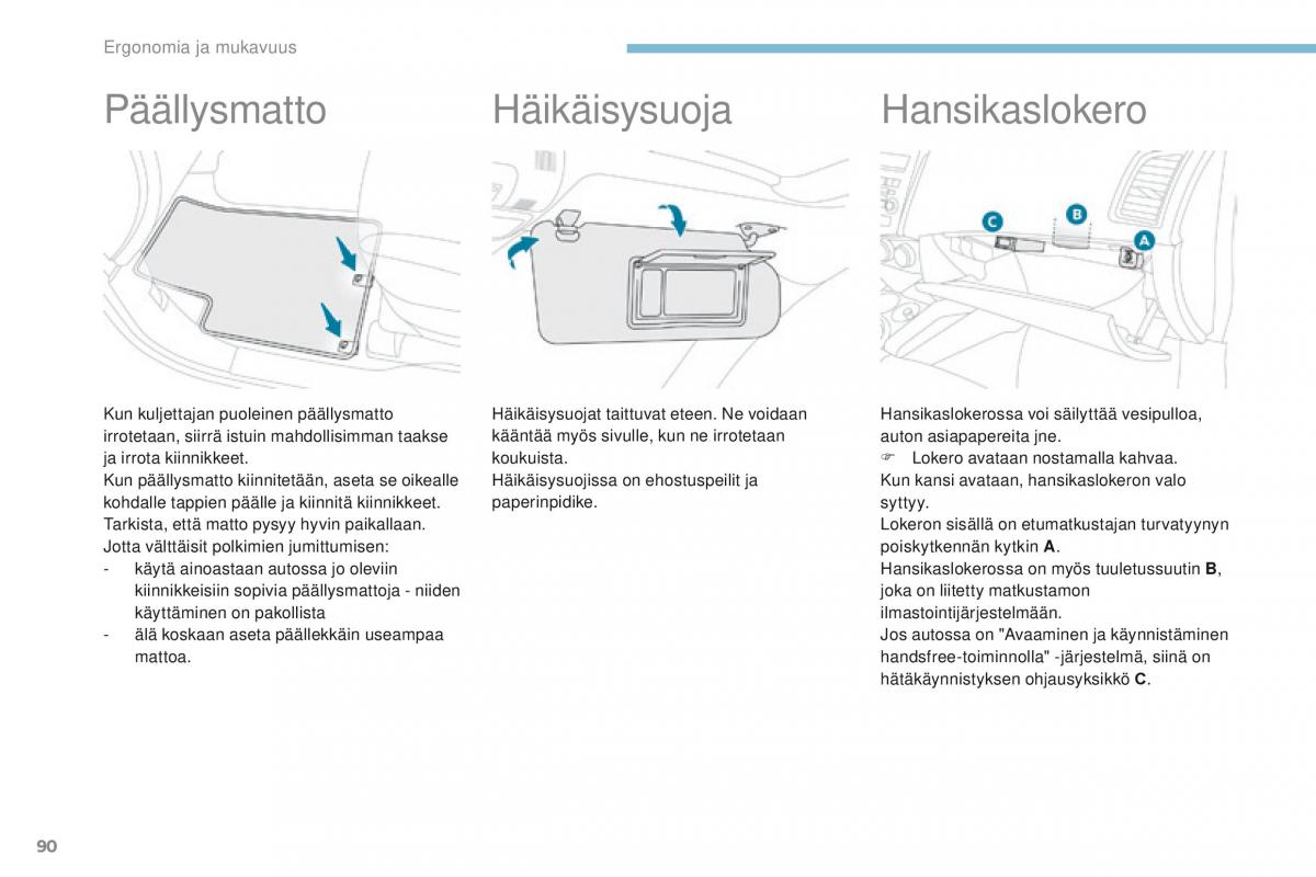 Peugeot 4008 omistajan kasikirja / page 92