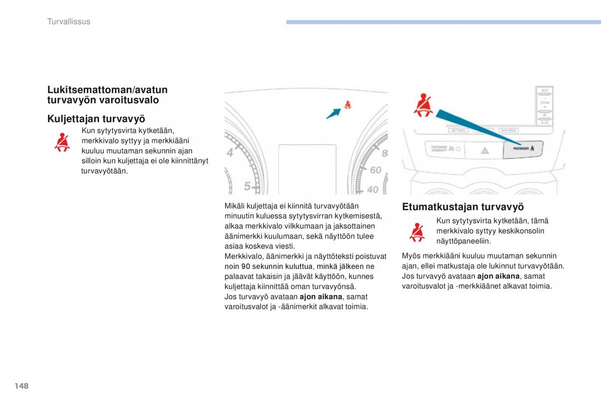 Peugeot 4008 omistajan kasikirja / page 150