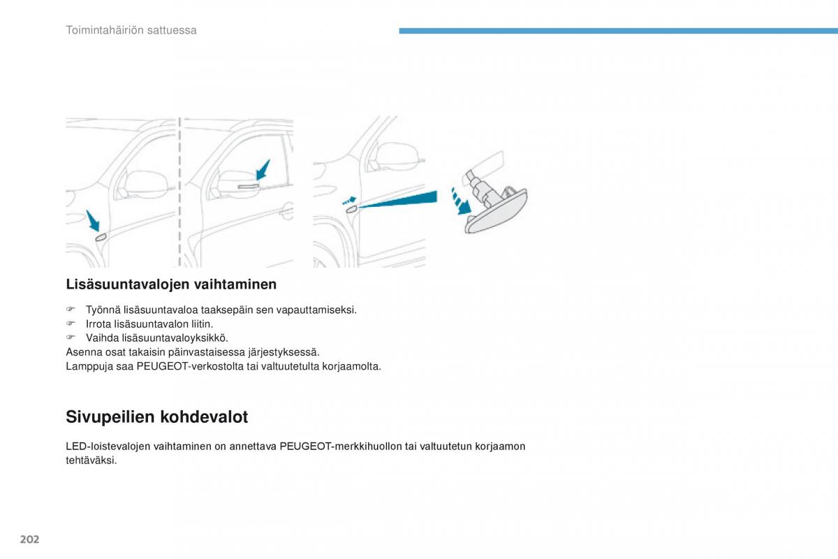 Peugeot 4008 omistajan kasikirja / page 204