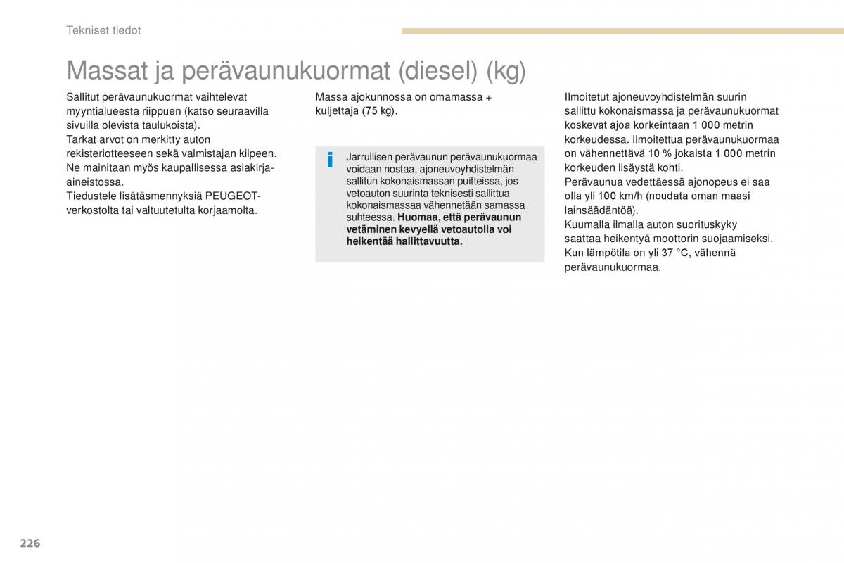 Peugeot 4008 omistajan kasikirja / page 228