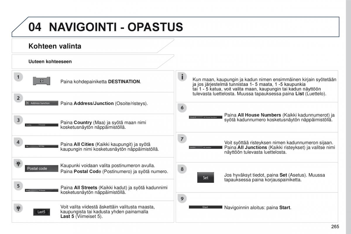 Peugeot 4008 omistajan kasikirja / page 267