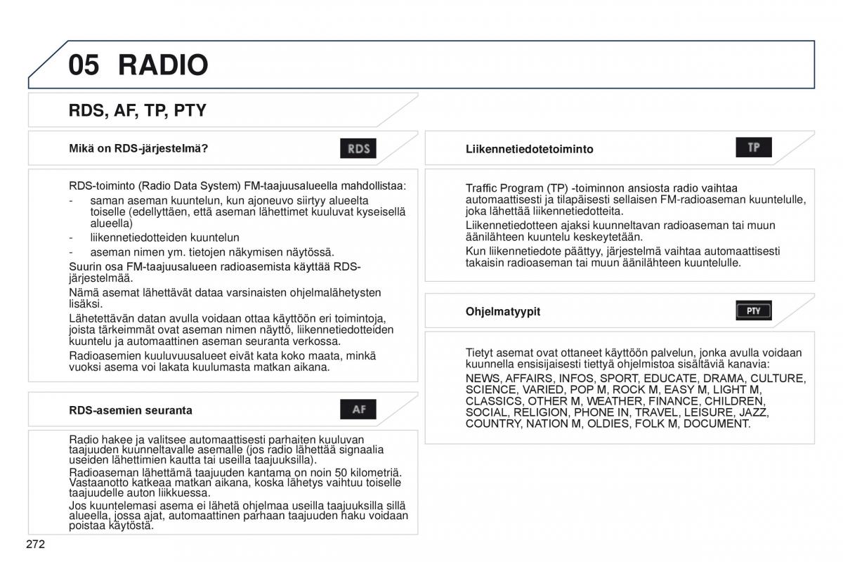 Peugeot 4008 omistajan kasikirja / page 274