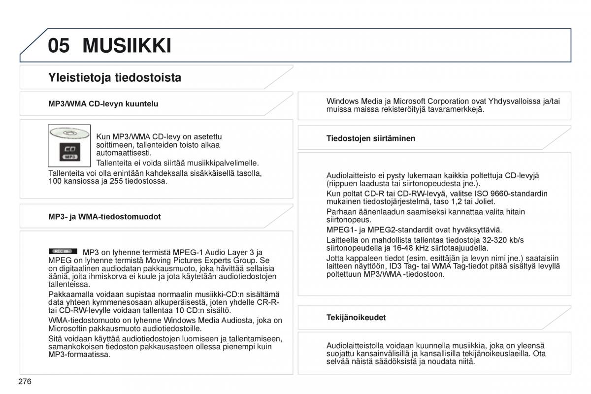 Peugeot 4008 omistajan kasikirja / page 278