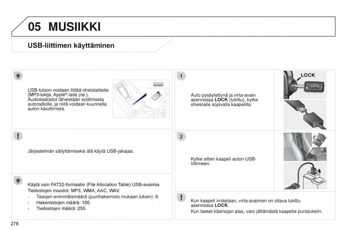 Peugeot 4008 omistajan kasikirja / page 280