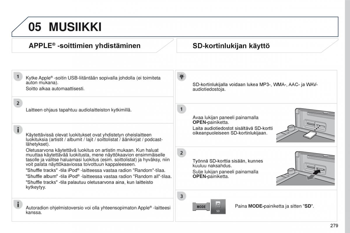 Peugeot 4008 omistajan kasikirja / page 281