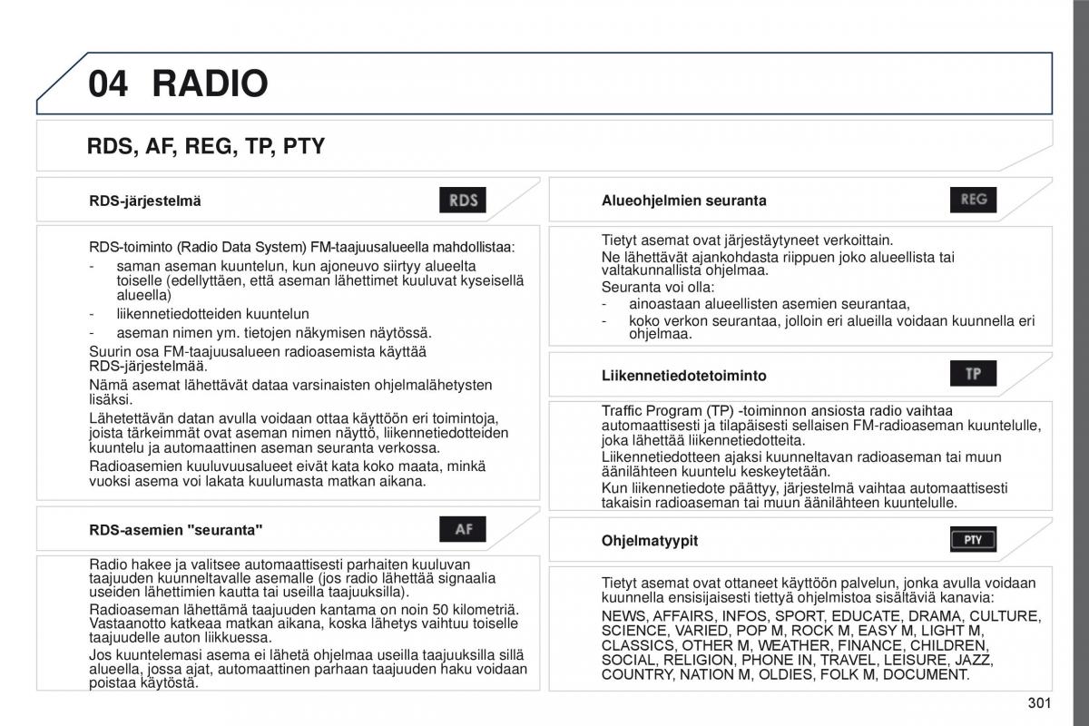 Peugeot 4008 omistajan kasikirja / page 303