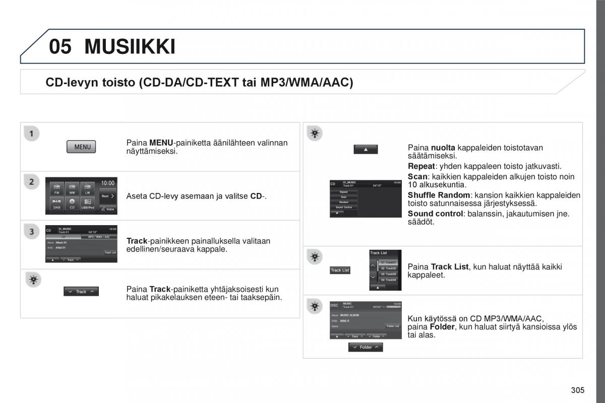 Peugeot 4008 omistajan kasikirja / page 307