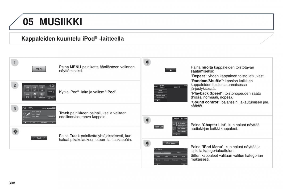 Peugeot 4008 omistajan kasikirja / page 310