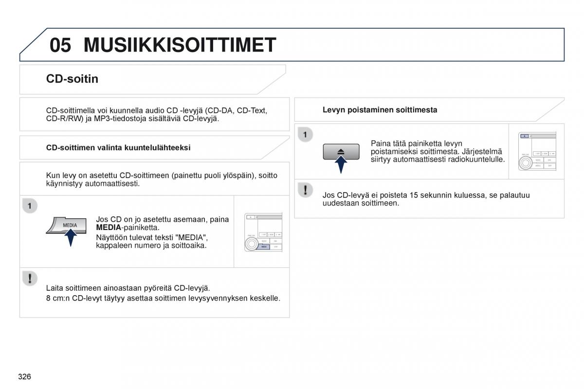 Peugeot 4008 omistajan kasikirja / page 328