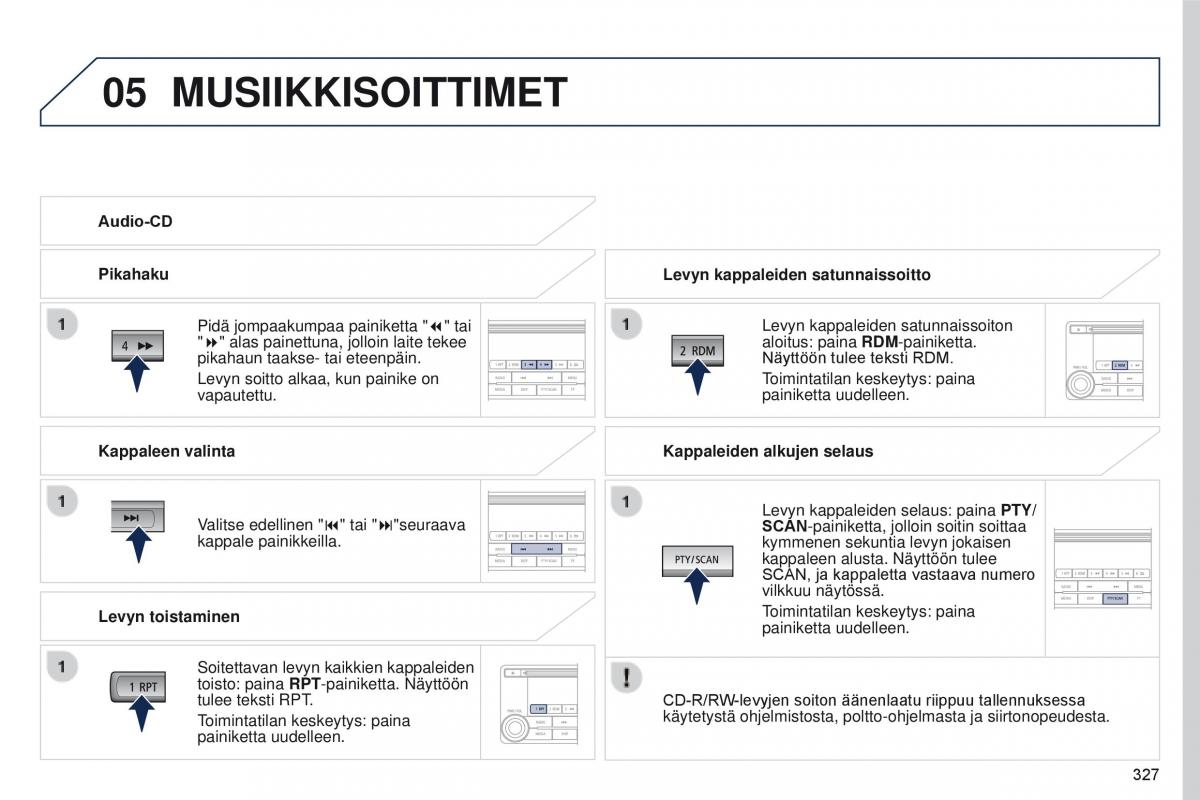 Peugeot 4008 omistajan kasikirja / page 329