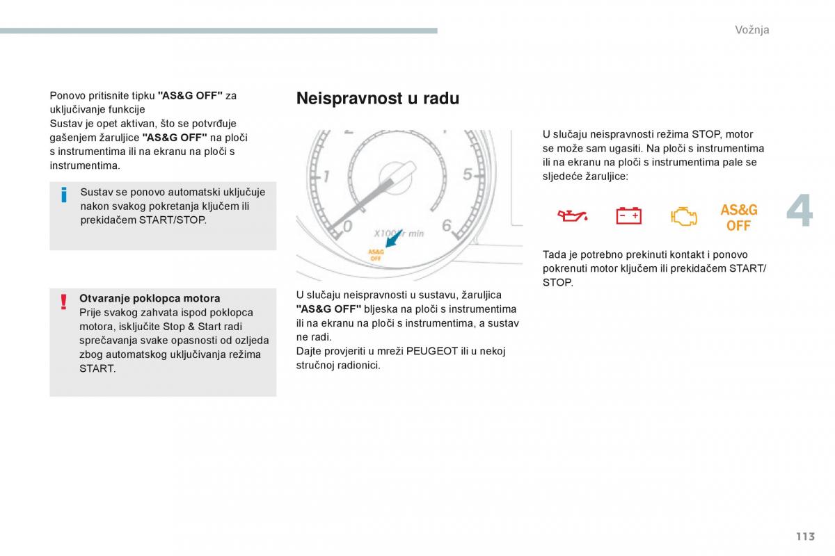 Peugeot 4008 vlasnicko uputstvo / page 115