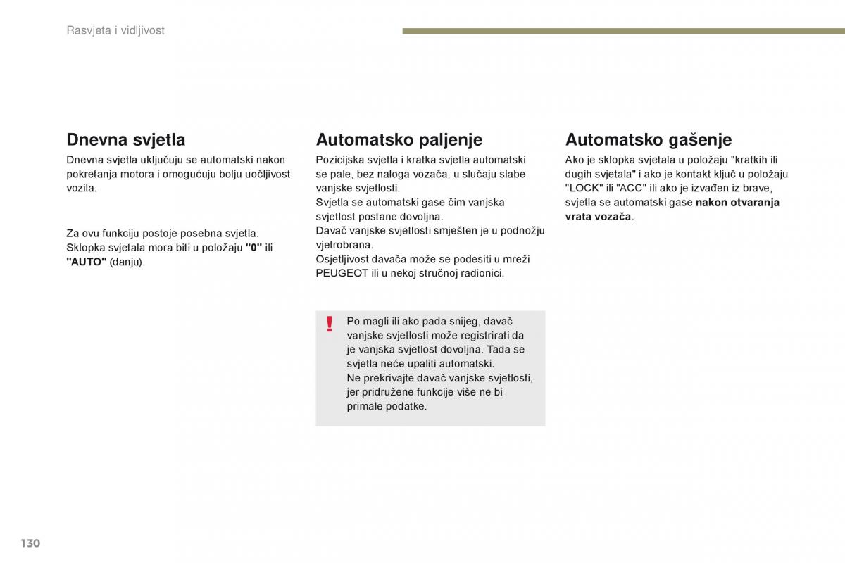 Peugeot 4008 vlasnicko uputstvo / page 132