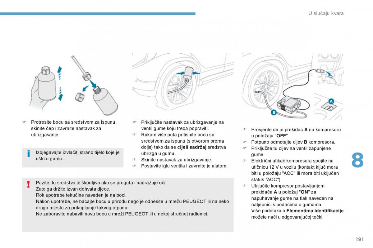 Peugeot 4008 vlasnicko uputstvo / page 193