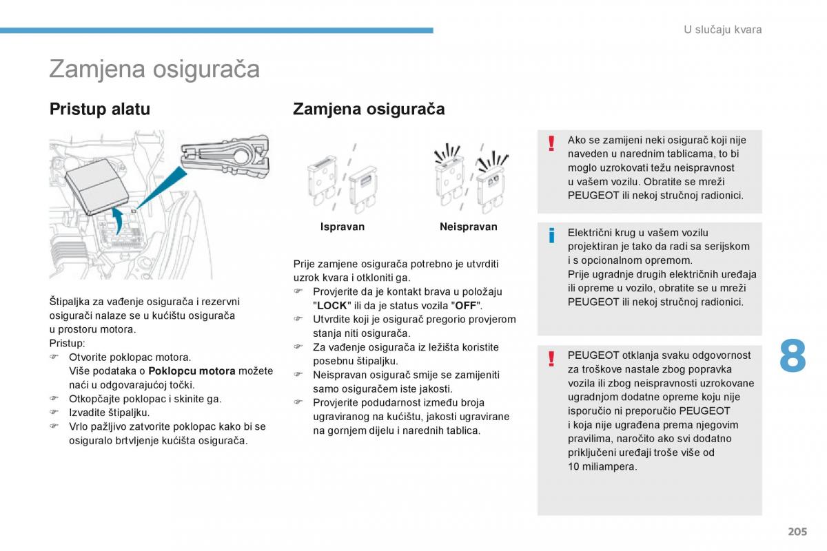 Peugeot 4008 vlasnicko uputstvo / page 207