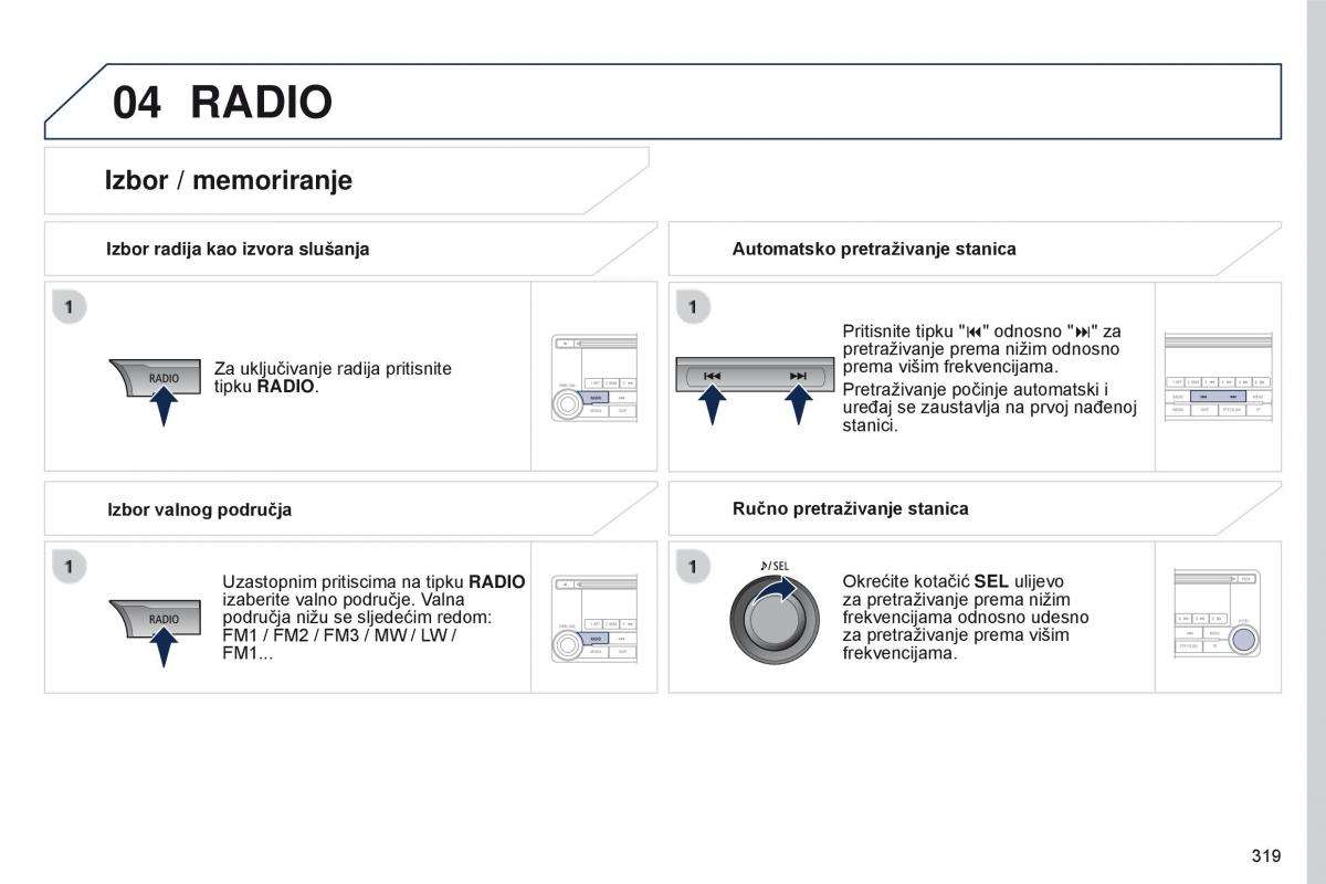 Peugeot 4008 vlasnicko uputstvo / page 321