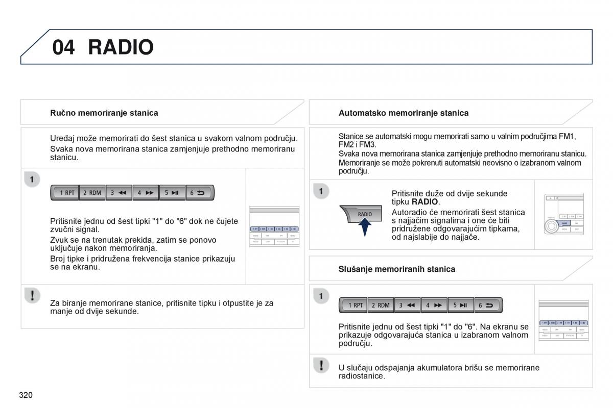 Peugeot 4008 vlasnicko uputstvo / page 322