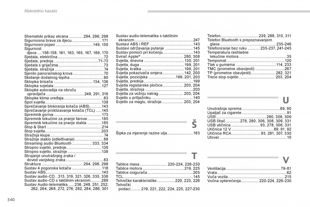 Peugeot 4008 vlasnicko uputstvo / page 342