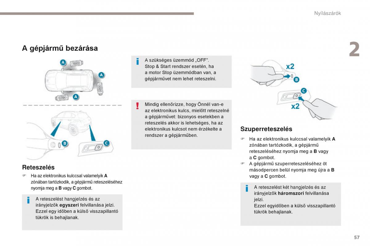 Peugeot 4008 Kezelesi utmutato / page 59