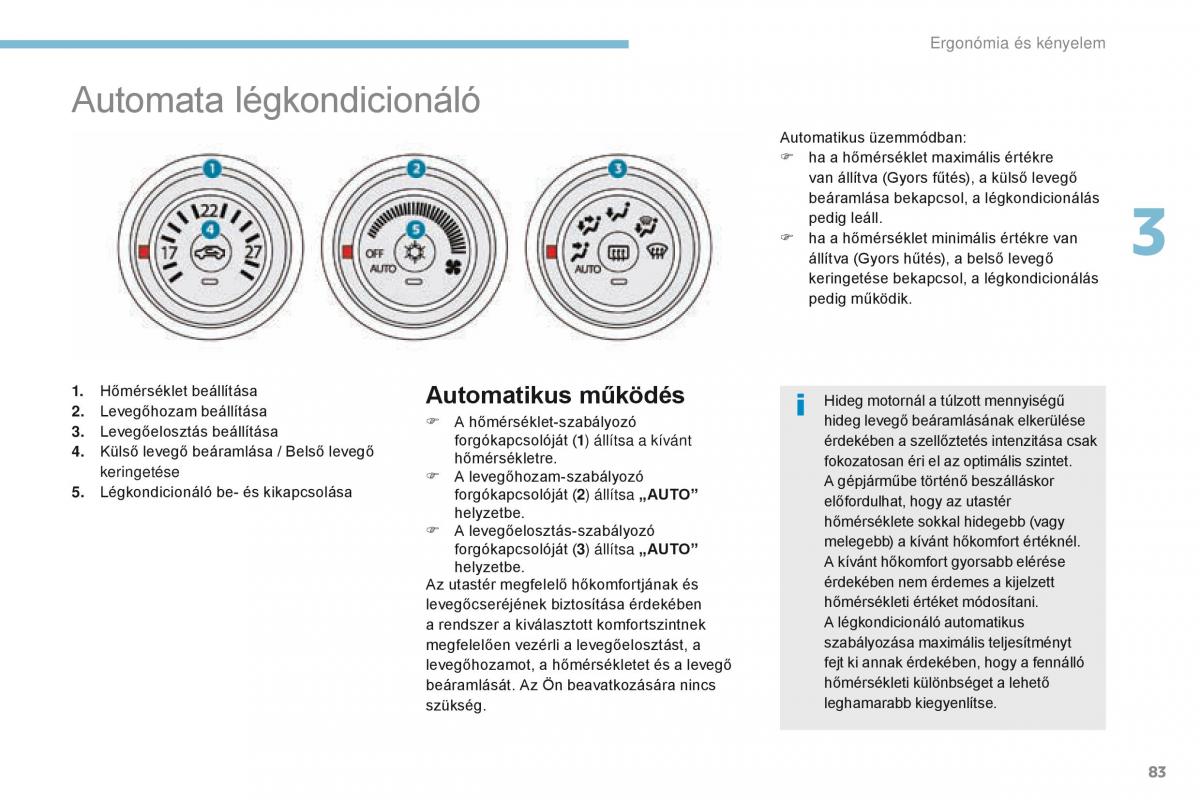 Peugeot 4008 Kezelesi utmutato / page 85