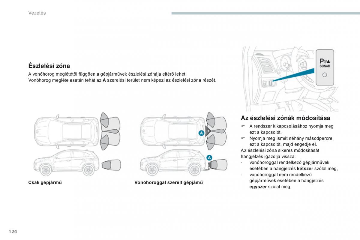 Peugeot 4008 Kezelesi utmutato / page 126