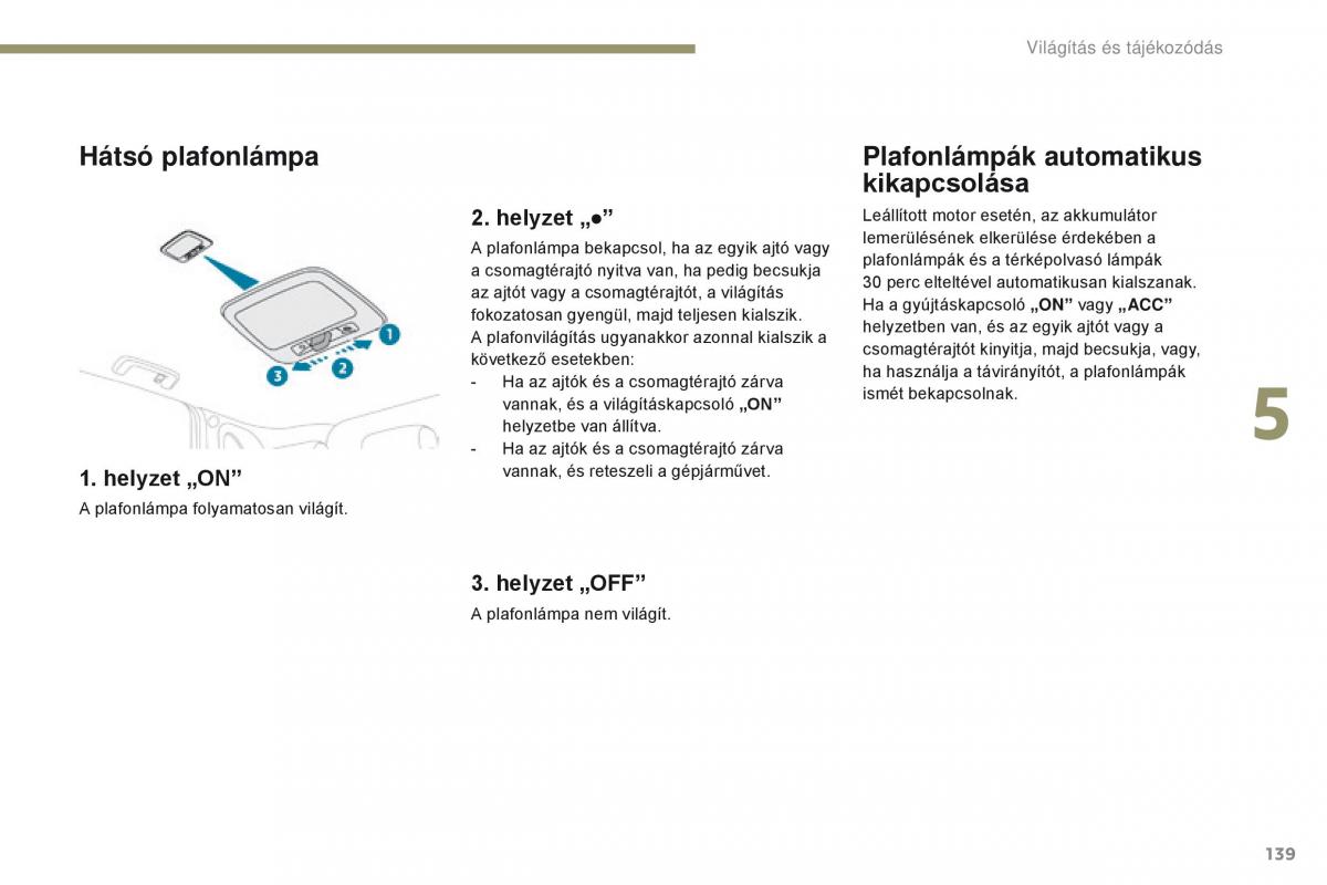 Peugeot 4008 Kezelesi utmutato / page 141