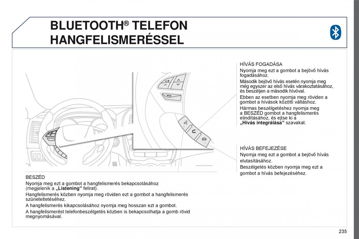 Peugeot 4008 Kezelesi utmutato / page 237