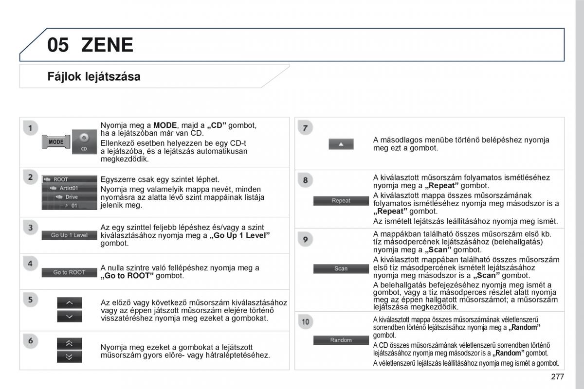 Peugeot 4008 Kezelesi utmutato / page 279