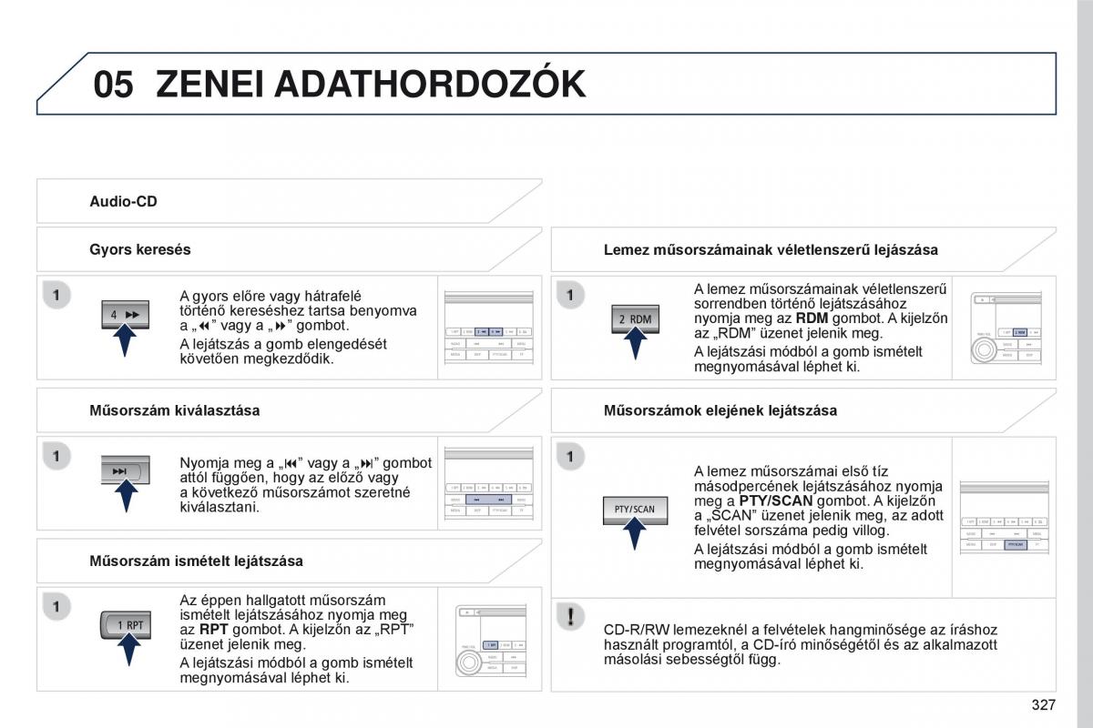 Peugeot 4008 Kezelesi utmutato / page 329