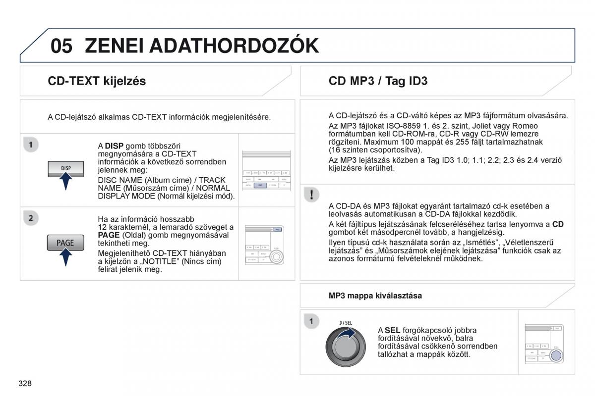 Peugeot 4008 Kezelesi utmutato / page 330