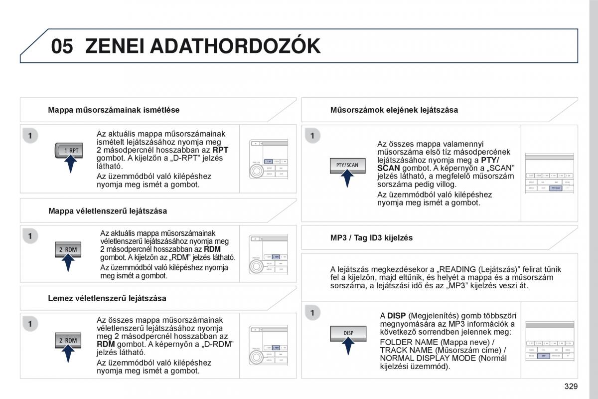 Peugeot 4008 Kezelesi utmutato / page 331