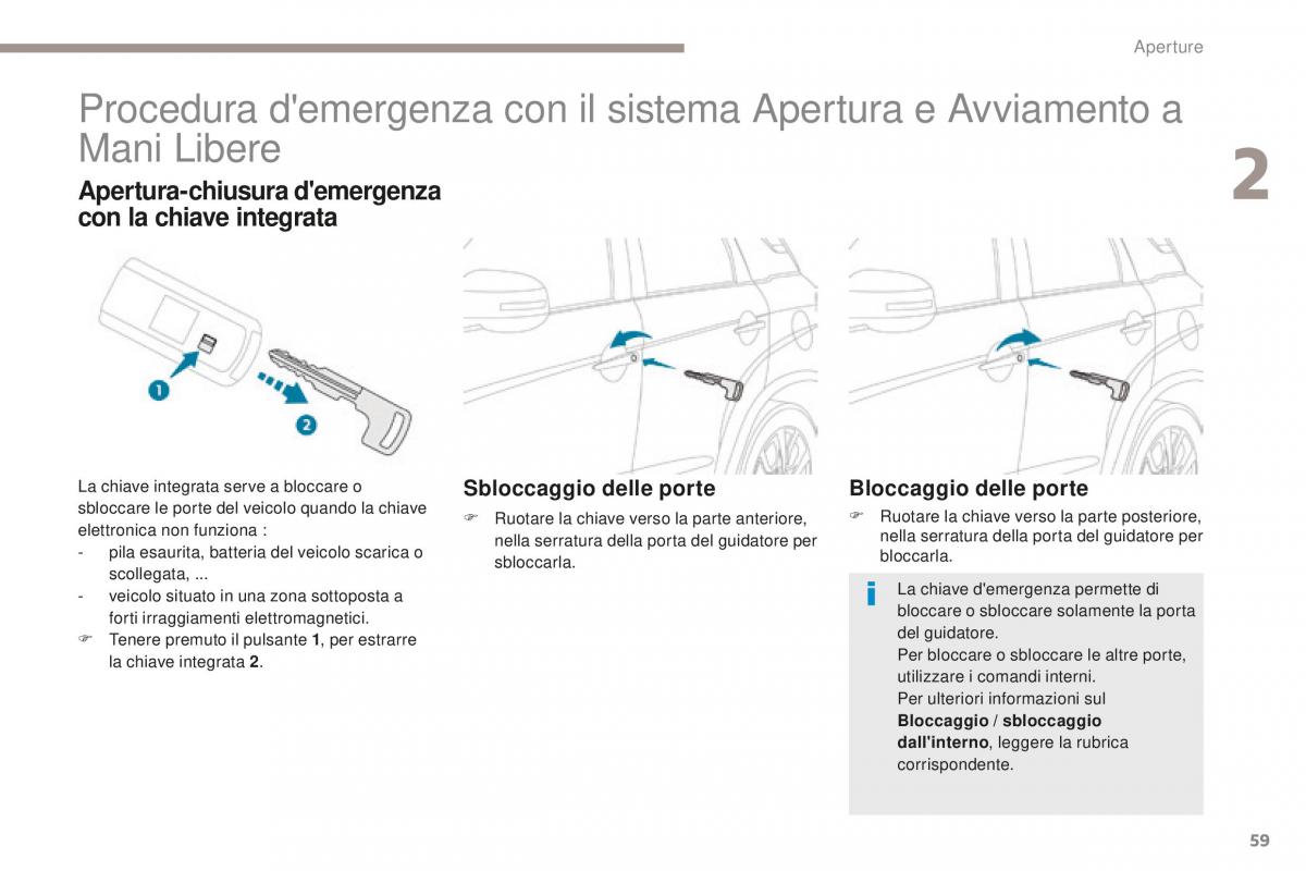 Peugeot 4008 manuale del proprietario / page 61