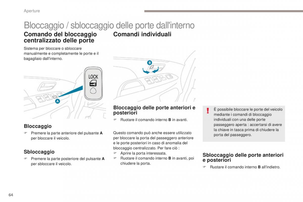 Peugeot 4008 manuale del proprietario / page 66