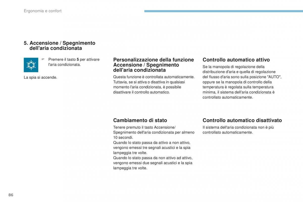 Peugeot 4008 manuale del proprietario / page 88