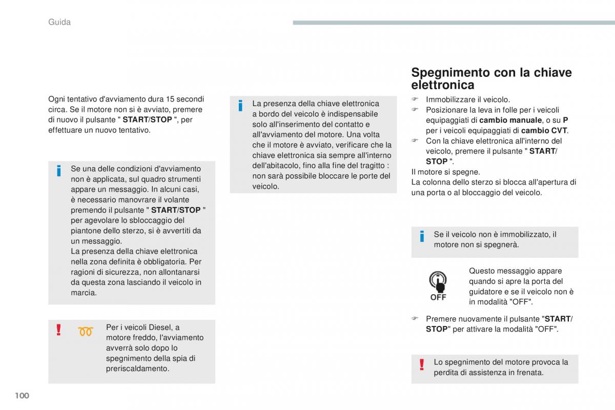 Peugeot 4008 manuale del proprietario / page 102