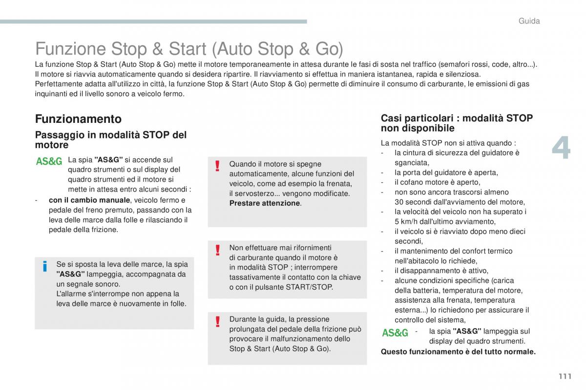 Peugeot 4008 manuale del proprietario / page 113