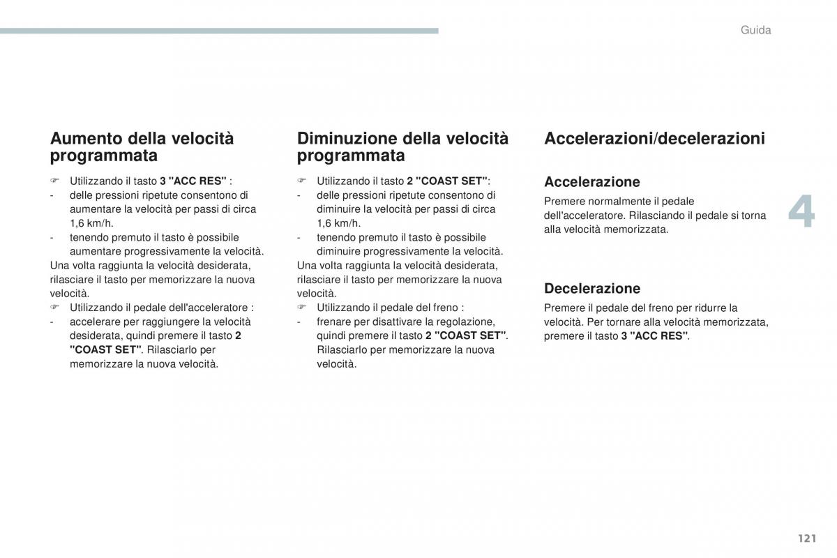 Peugeot 4008 manuale del proprietario / page 123