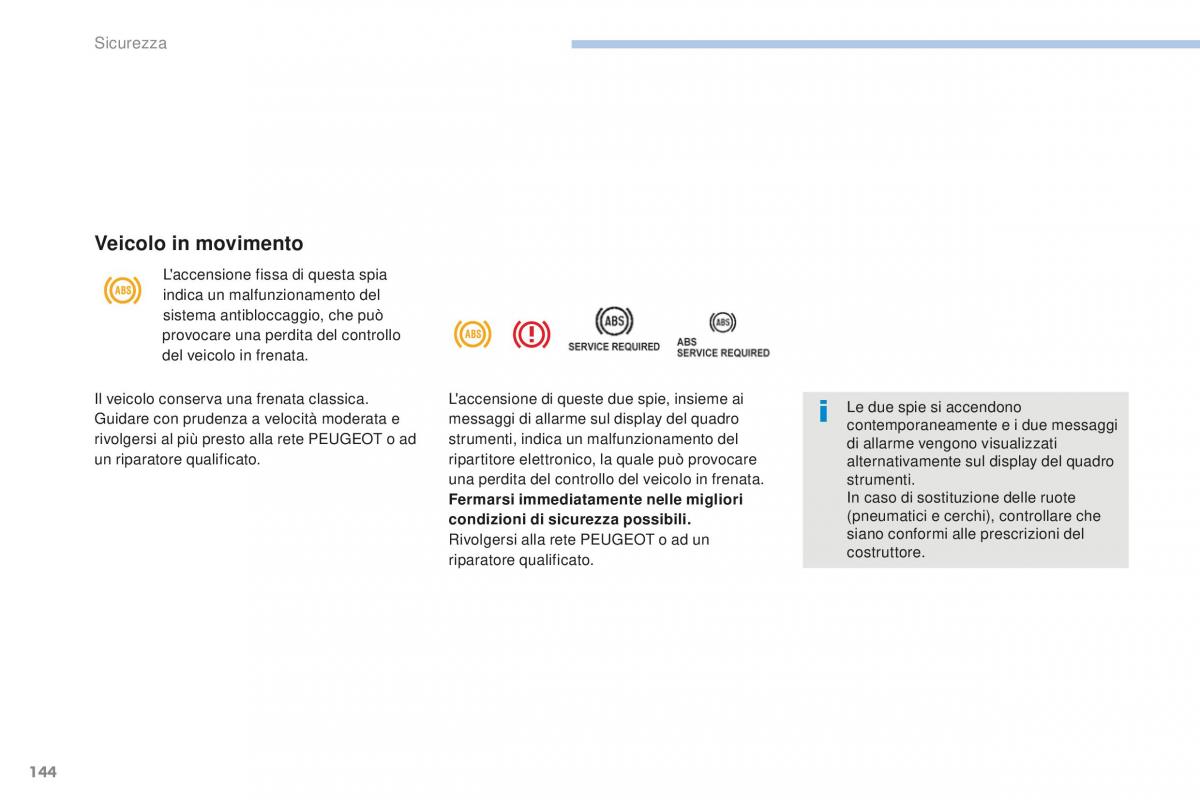 Peugeot 4008 manuale del proprietario / page 146