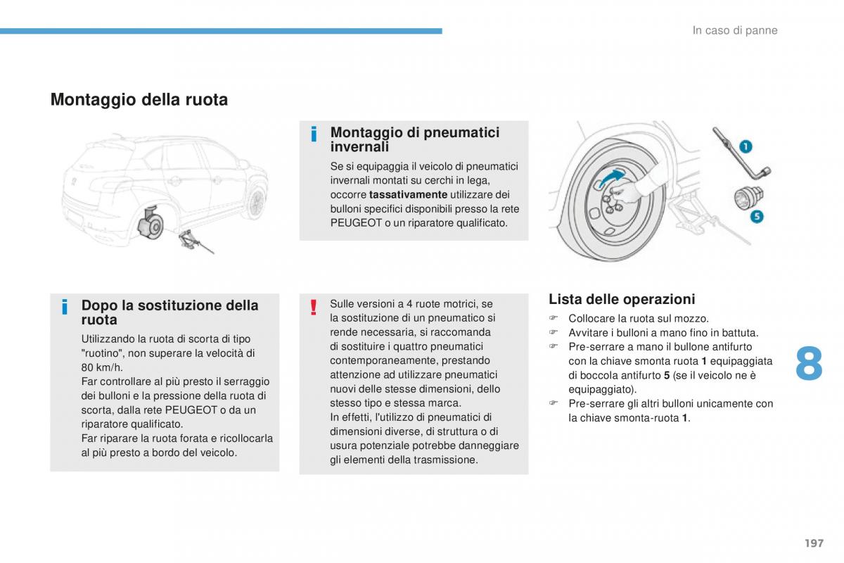 Peugeot 4008 manuale del proprietario / page 199
