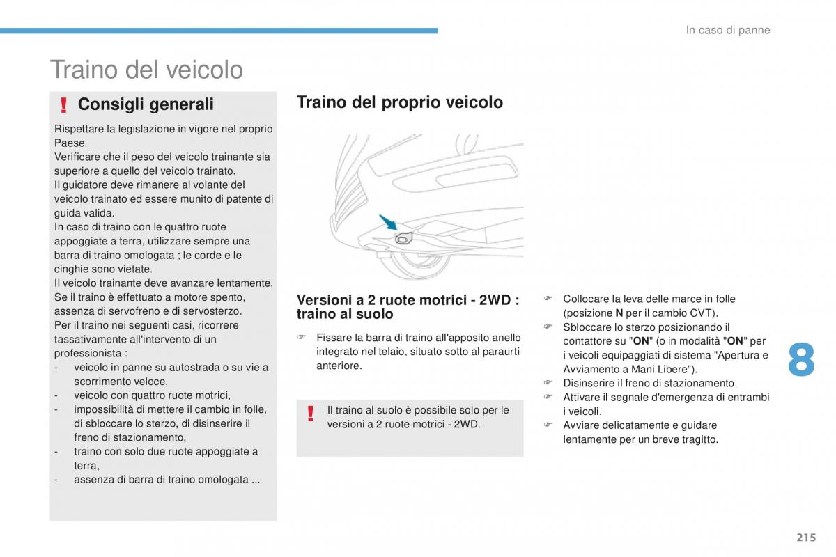 Peugeot 4008 manuale del proprietario / page 217