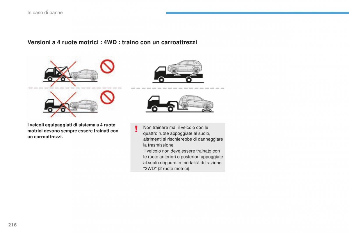 Peugeot 4008 manuale del proprietario / page 218