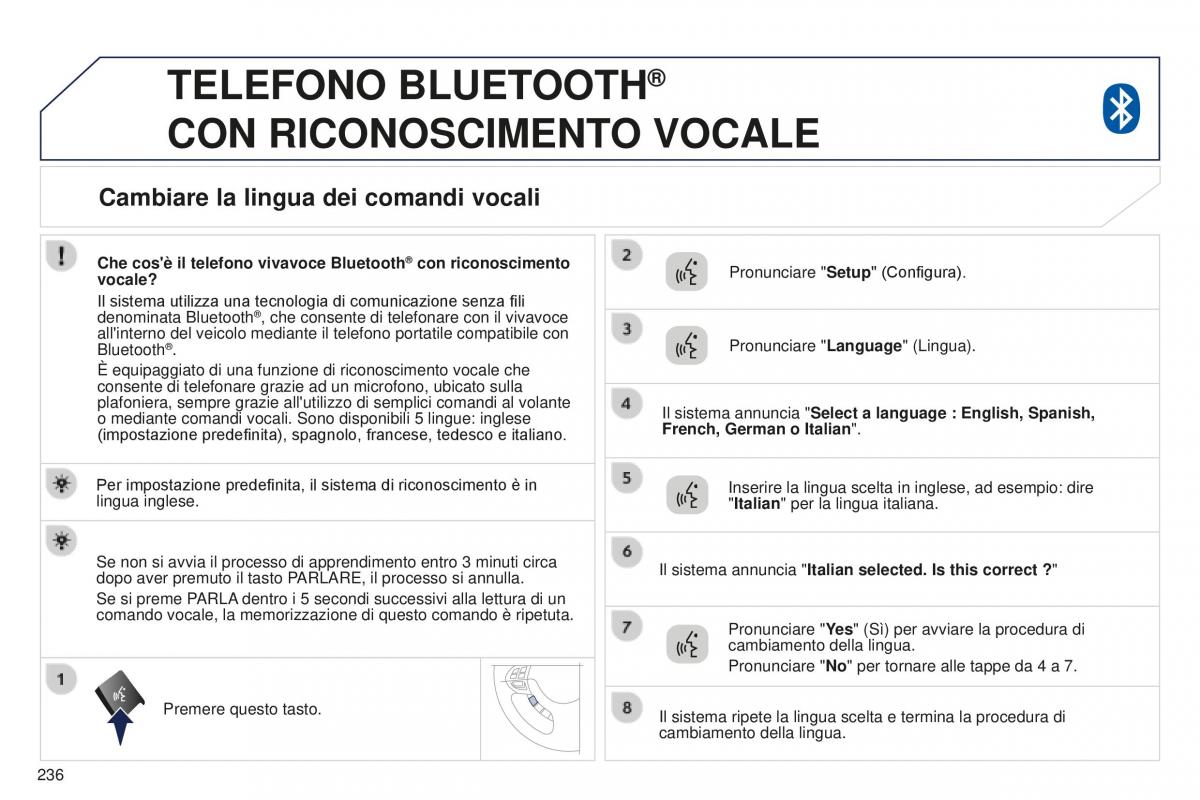 Peugeot 4008 manuale del proprietario / page 238