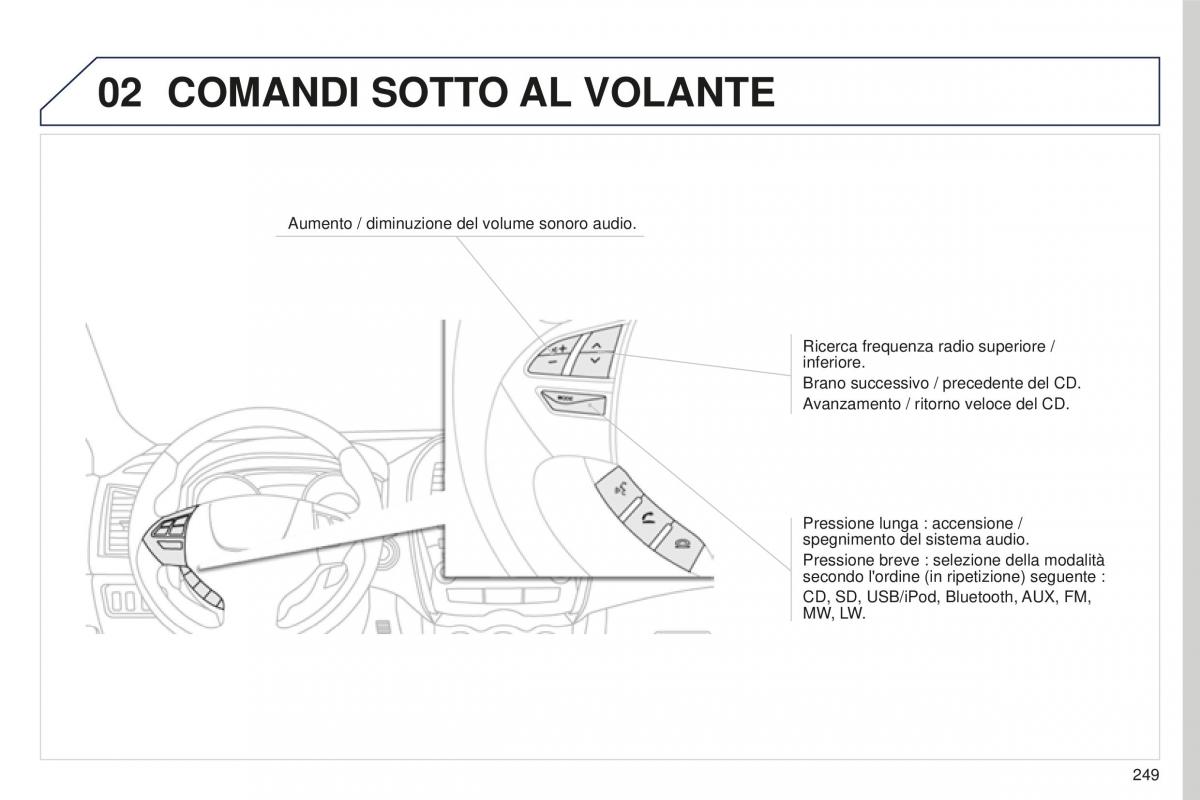 Peugeot 4008 manuale del proprietario / page 251