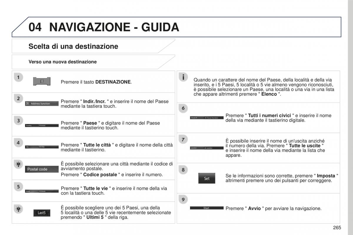 Peugeot 4008 manuale del proprietario / page 267