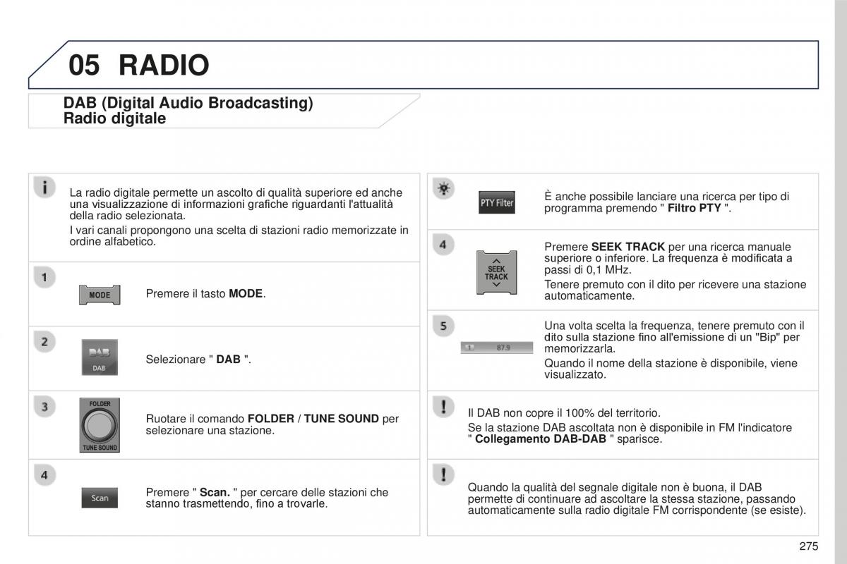 Peugeot 4008 manuale del proprietario / page 277