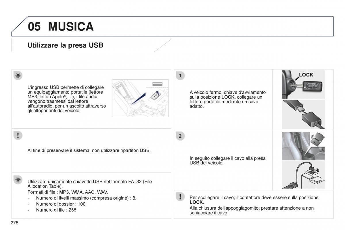 Peugeot 4008 manuale del proprietario / page 280