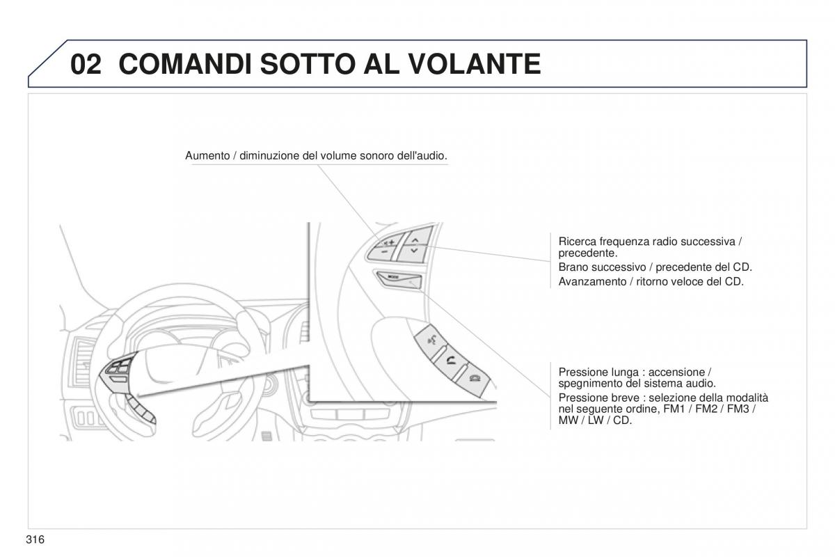 Peugeot 4008 manuale del proprietario / page 318