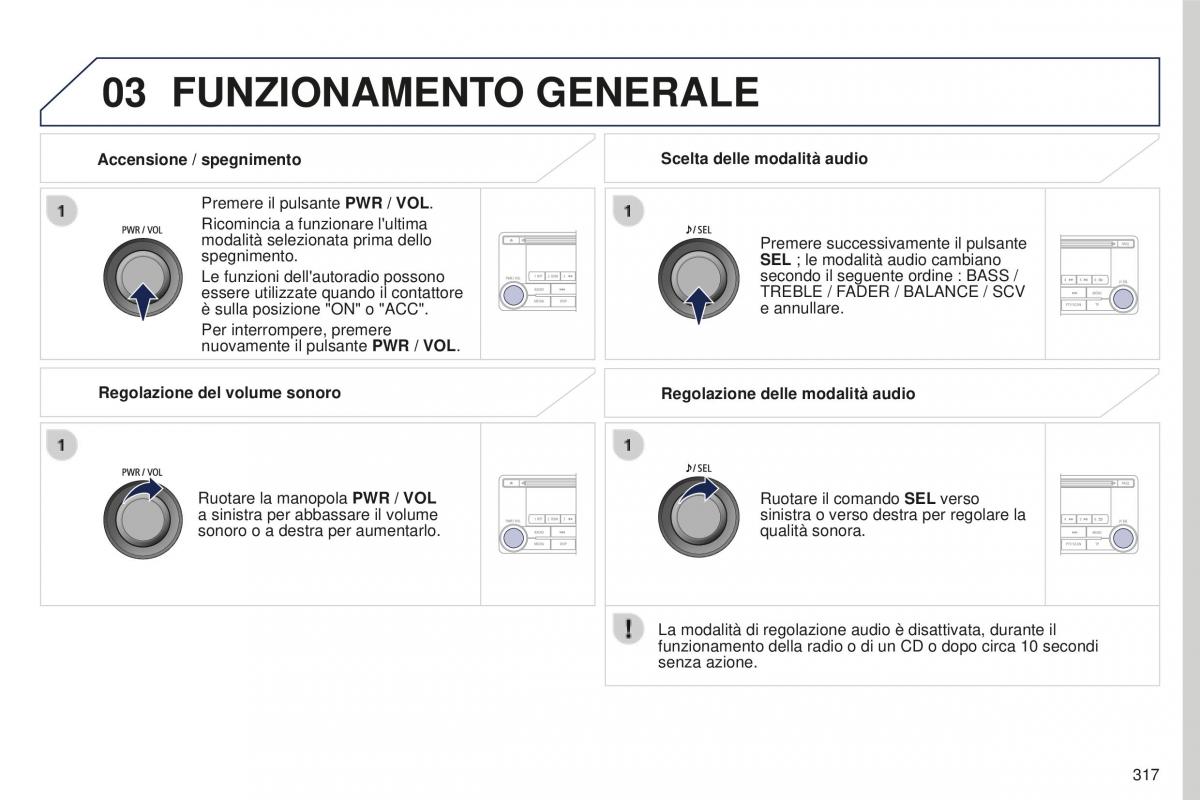 Peugeot 4008 manuale del proprietario / page 319