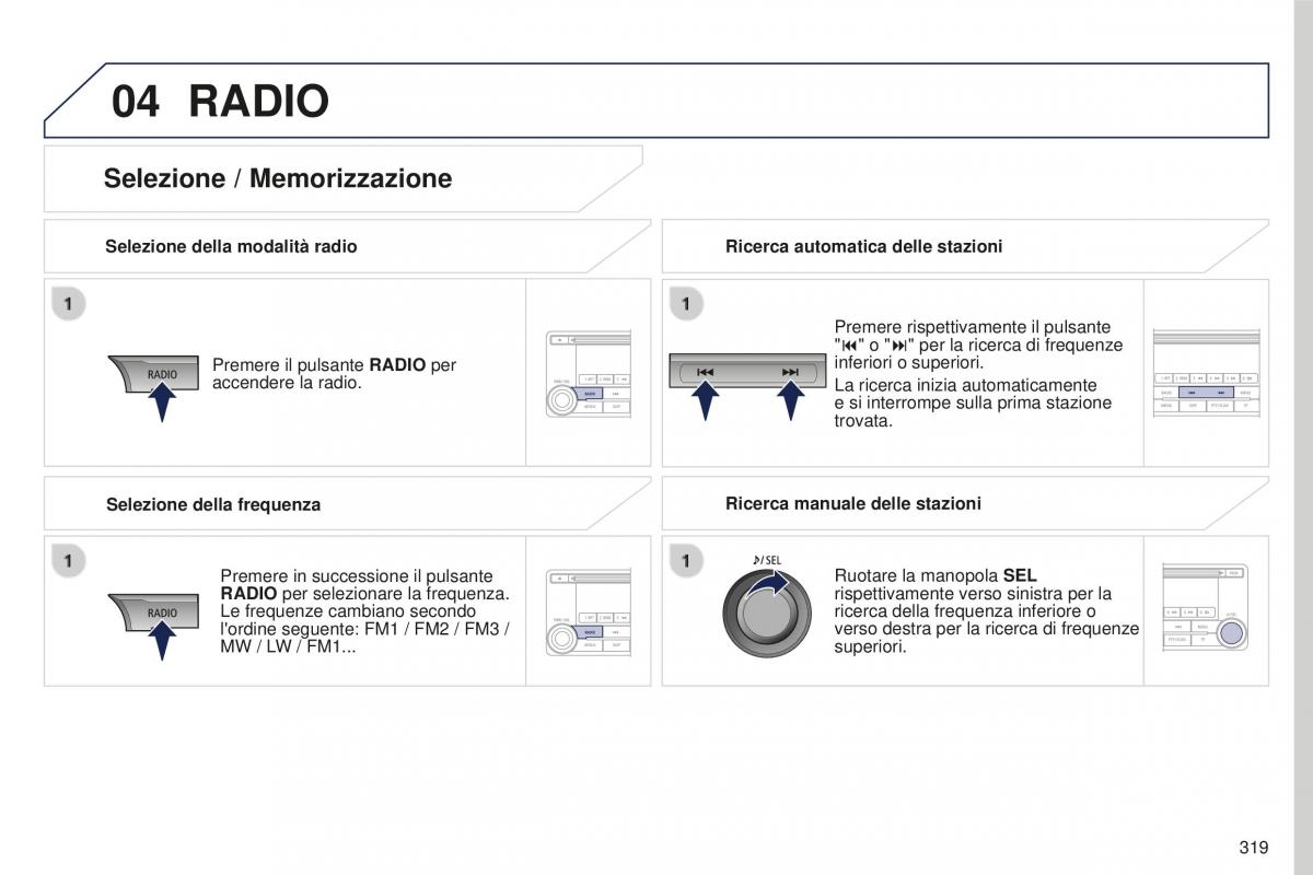 Peugeot 4008 manuale del proprietario / page 321