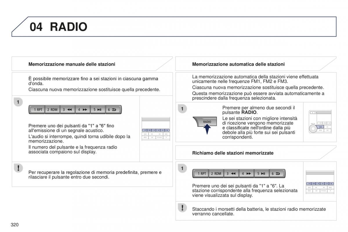 Peugeot 4008 manuale del proprietario / page 322